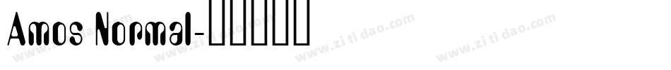 Amos Normal字体转换
